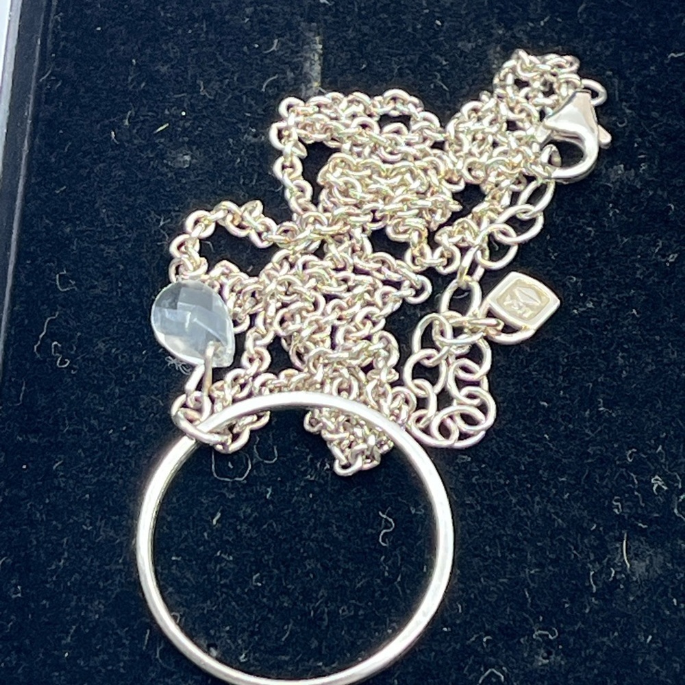 Purely Silver 999 Fine Silver Adjustable Necklace with Circle Pendant Charm - Picture 15 of 16
